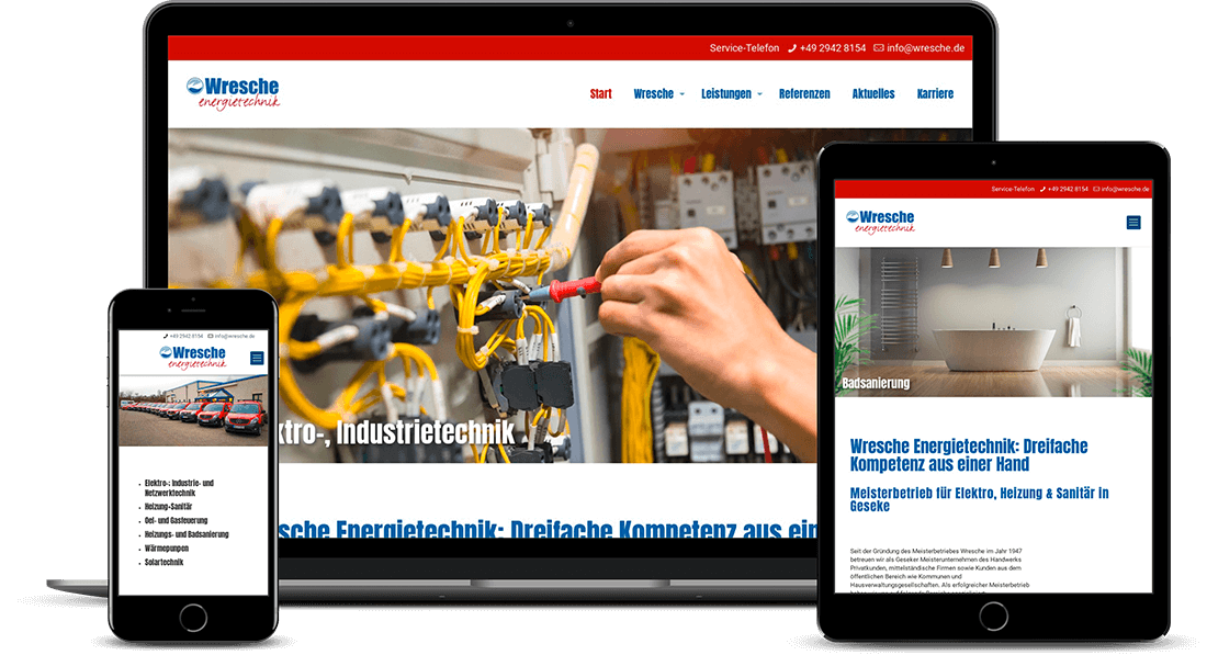 Wresche Energietechnik Website