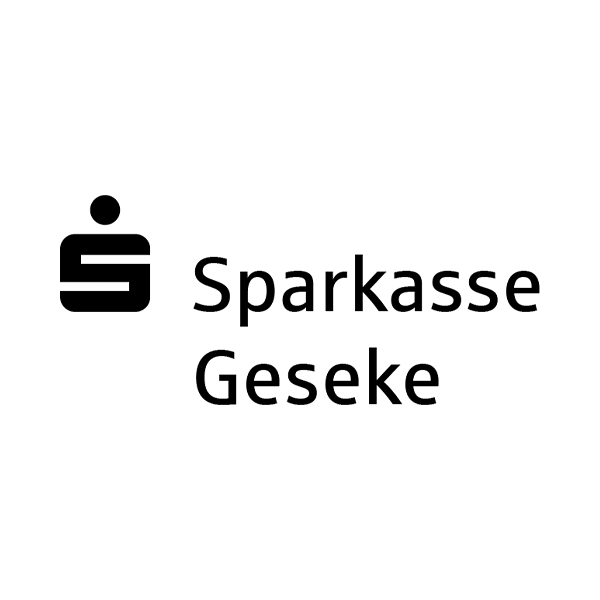 Sparkasse Geseke Logo schwarz weiß