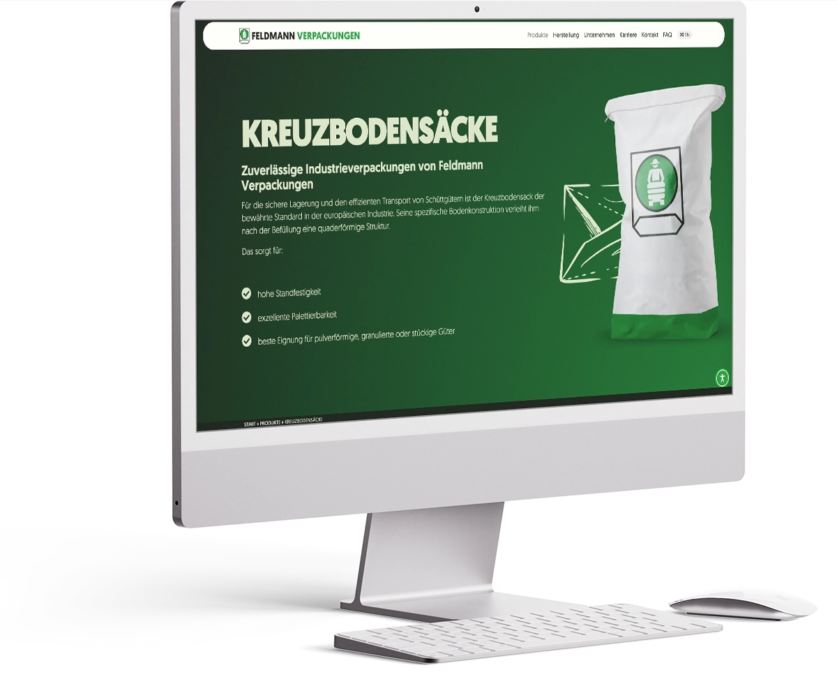 Feldmann Website Screen Mockup T