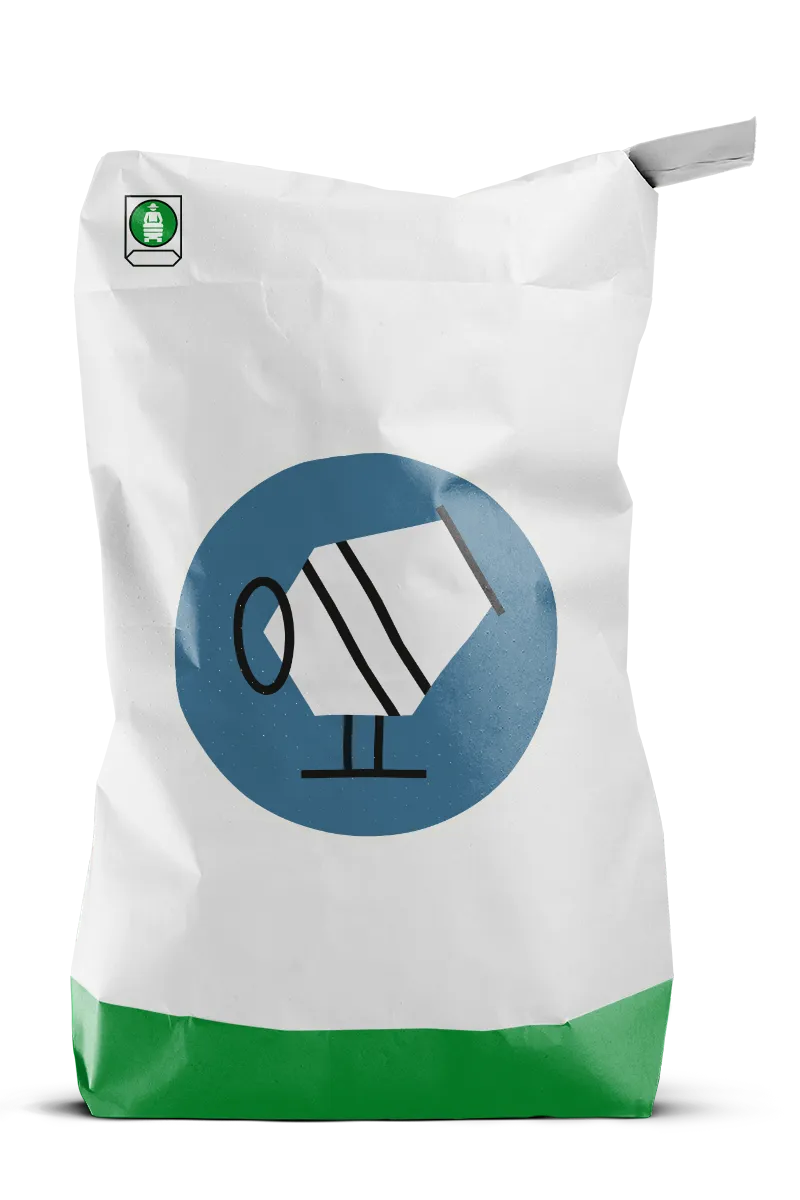 Mockup Ventilsack Betonmischer